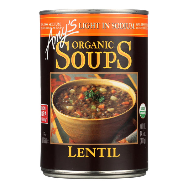 Amy's - Organic Low Sodium Lentil Soup - Case Of 12 - 14.5 Oz