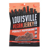 Louisville Vegan Jerky - Jerky Vegan Pepperoni - Case Of 10 - 3 Oz