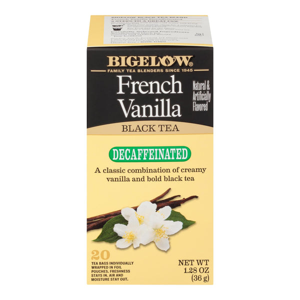 Bigelow Tea Tea - Decaf - French Vanilla - Case Of 6 - 20 Bag