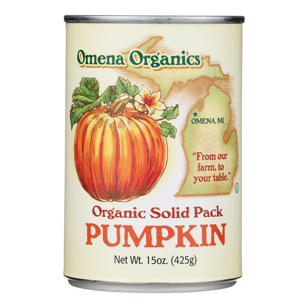 Omena Organics - Pumpkin Solid Pack - Case Of 12-15 Oz