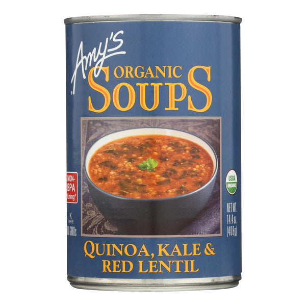 Amy's - Organic Soups - Quinoa Kale And Lentil - Case Of 12 - 14.4 Oz.