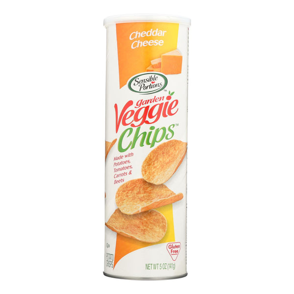 Sensible Portions, Garden Veggie Chips, Cheddar Cheese - Case Of 12 - 5 Oz