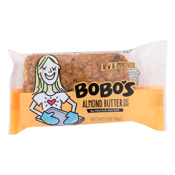 Bobo's Oat Bars - All Natural - Almond - 3 Oz Bars - Case Of 12