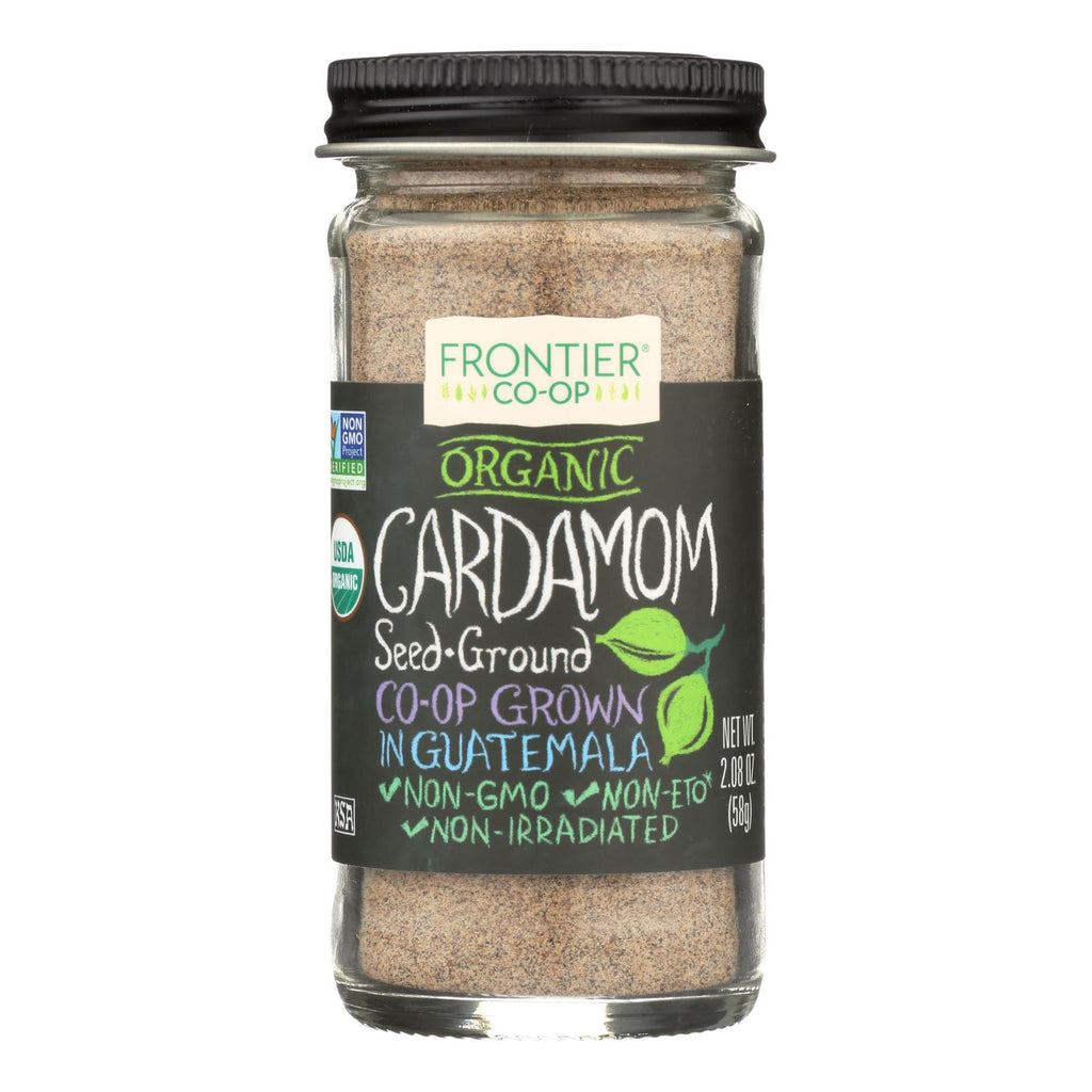 Frontier Herb Cardamom Seed - Organic - Ground - Decorticated - No Pods - 2.08 Oz