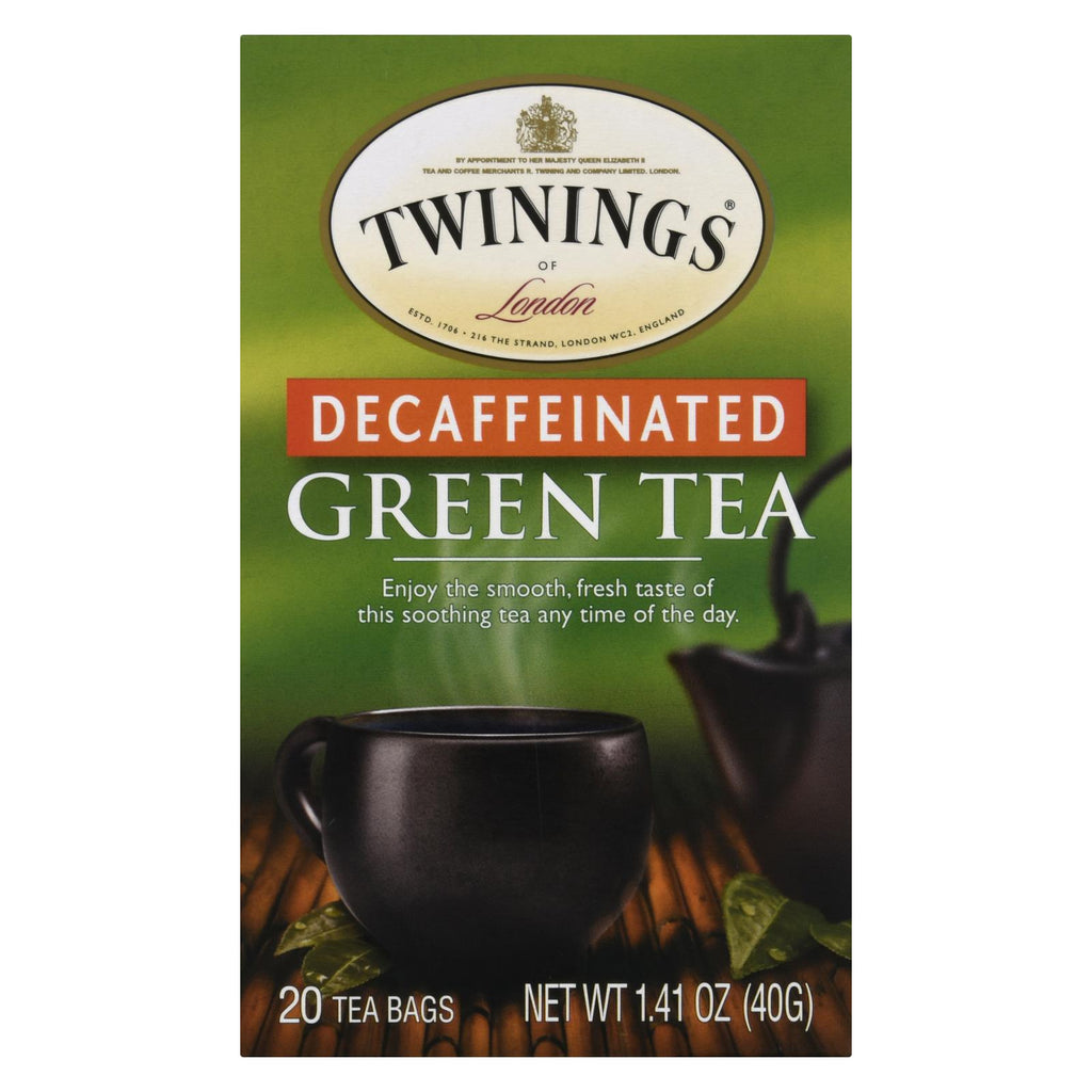 Twinings Tea Green Tea - Decaffeinated - Case Of 6 - 20 Bags