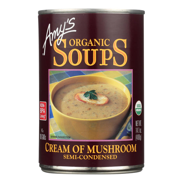 Amy's - Organic Cream Of Mushroom Soup - Case Of 12 - 14.1 Oz