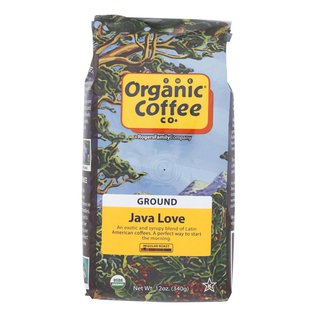 Organic Coffee Company Ground Coffee - Java Love - Case Of 6 - 12 Oz.