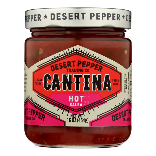 Desert Pepper Trading Cantina Salsa - Hot Red - Case Of 6 - 16 Oz