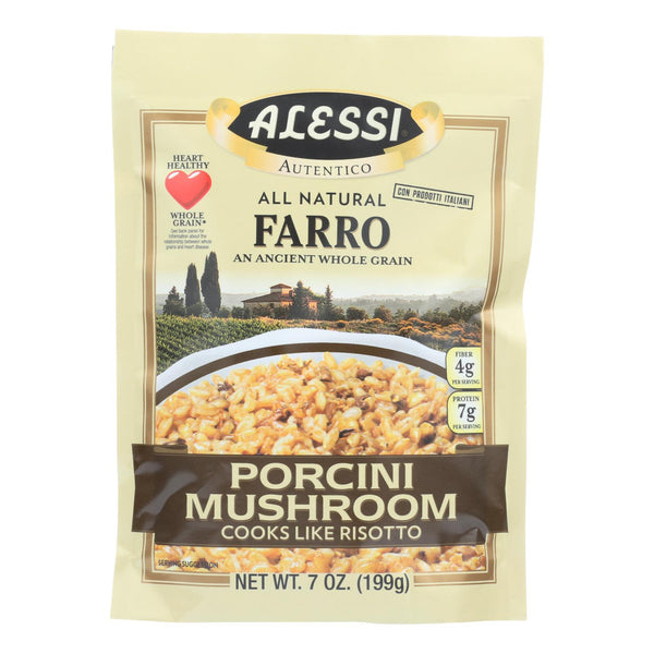 Alessi - Farro Porcini Mushroom - Case Of 6 - 7 Oz