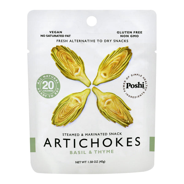 Poshi - Snack Artichokes Mrntd Veg - Case Of 10 - 1.58 Oz