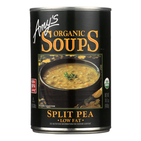 Amy's - Organic Fat Free Split Pea Soup - Case Of 12 - 14.1 Oz
