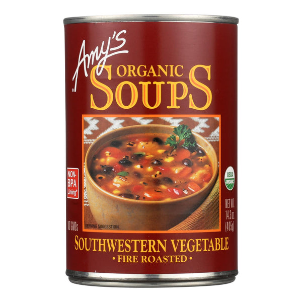 Amy's - Organic Fire Roasted Southwestern Vegetable Soup - Case Of 12 - 14.3 Oz