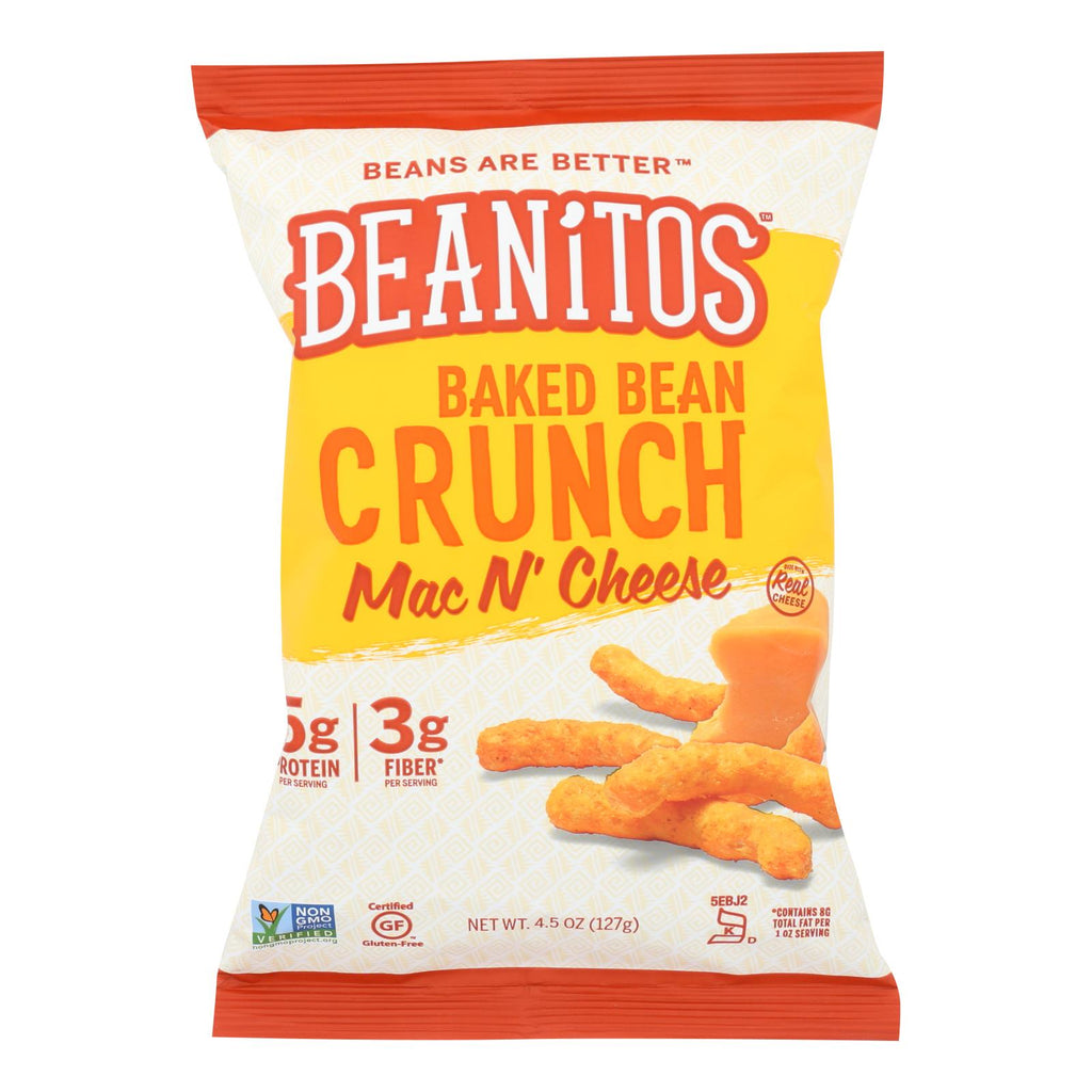 Beanitos - Baked Bean Crunch - Mac N' Cheese - Case Of 6 - 4.5 Oz.