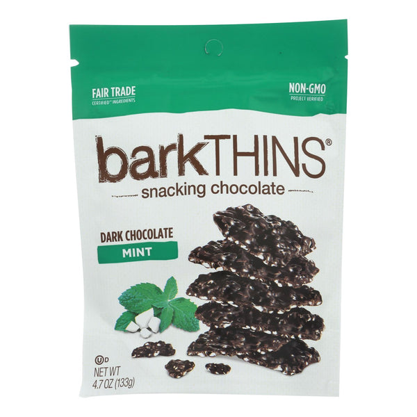Bark Thins Snacking Dark Chocolate - Mint - Case Of 12 - 4.7 Oz.