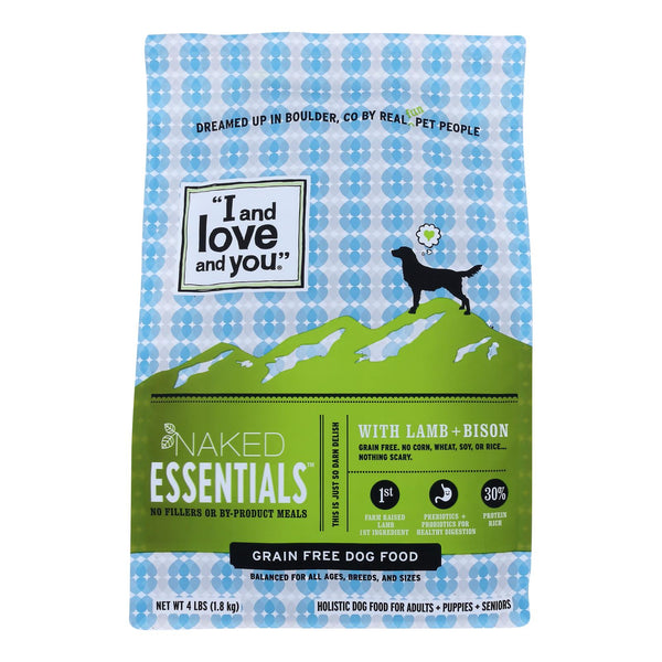 I And Love And You - Dog Kibble Lamb And Bison - Case Of 4-4 Lb