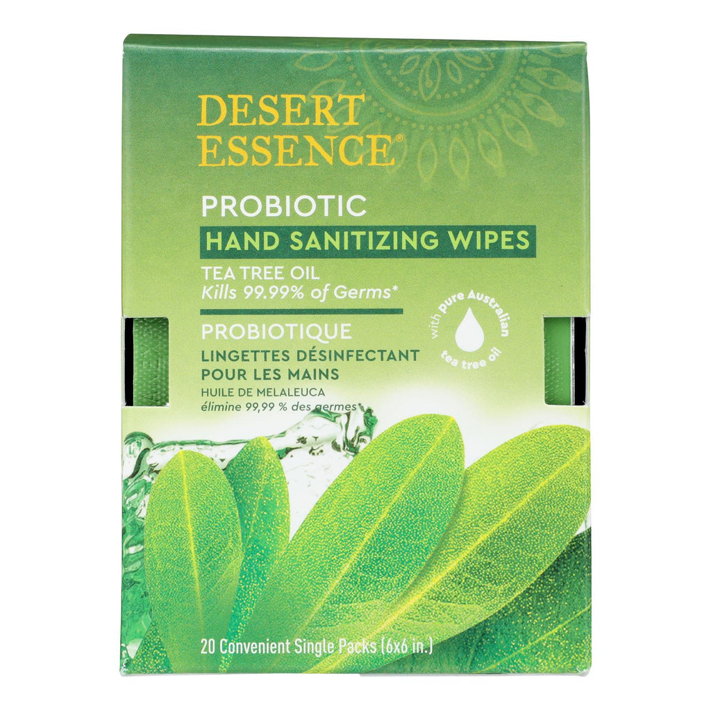 Desert Essence - Wipes Hand Santz Tea Tree - 1 Each -20 Count