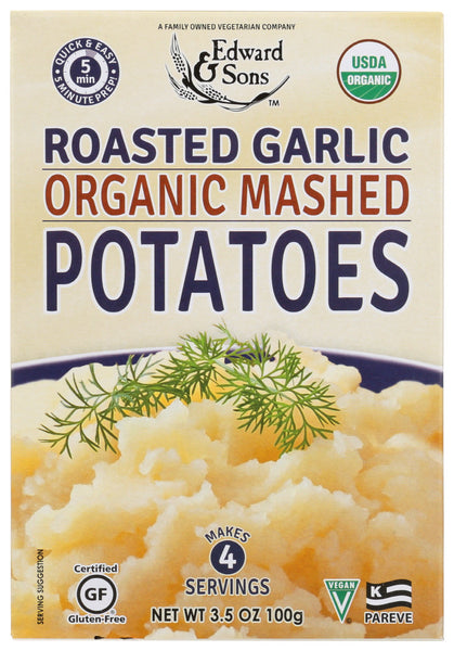Edward & Sons Mashed Roasted Garlic Potatoes (6x3.5 Oz)