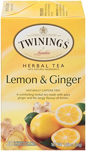Twinings Lemon & Ginger Tea (6x20 Bag)