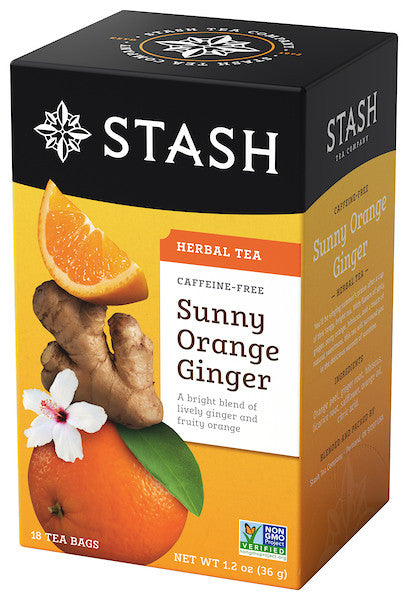 Stash Herbal Tea Sunny Orange and Ginger (6x18 BAG )