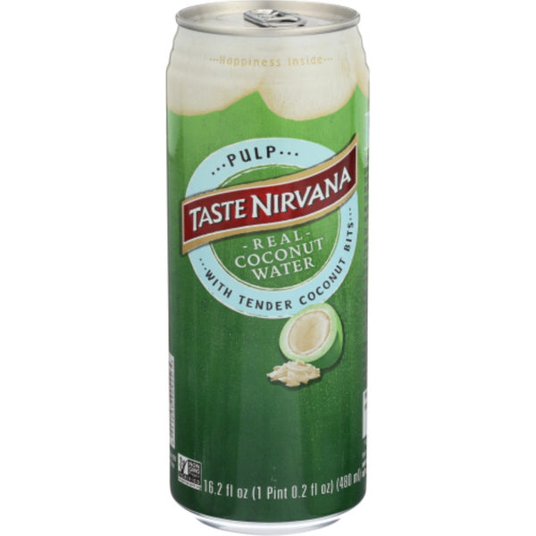 Taste Nirvana Real Cocunut Water with Pulp (12x16.2 Oz)