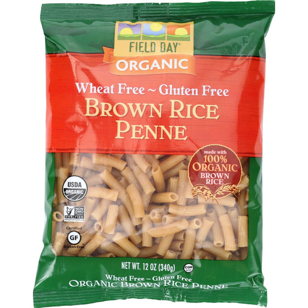 Field Day Organic Brown Rice Pasta Penne Gluten Free (12x12Oz)