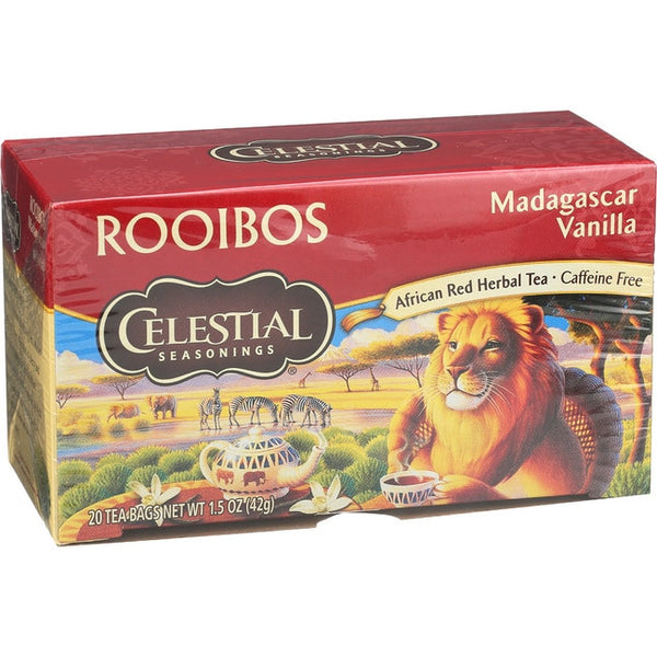 Celestial Seasoning Madagascar Vanilla Red Herb Tea (6x20 bag)