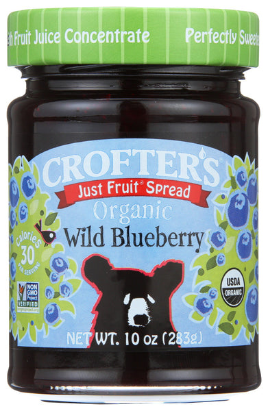 Crofters Wild Blueberry Fruit Spread (6x10 Oz)