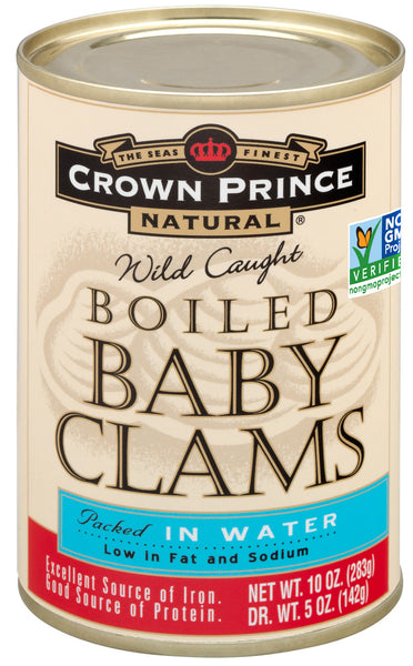 Crown Prince Boiled Baby Clams (12x10 Oz)