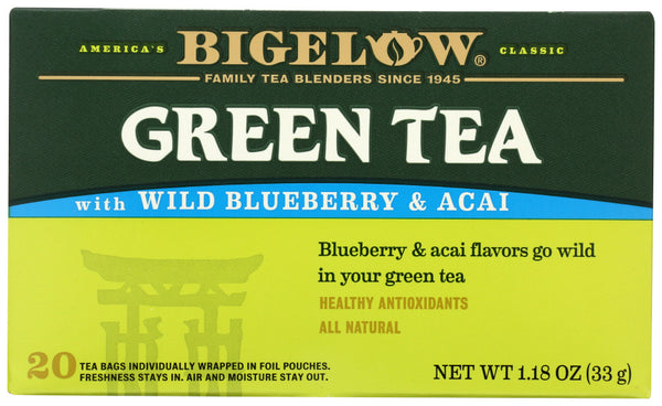 Bigelow Green Tea with Blueberry and Acai(6x20 Bag)