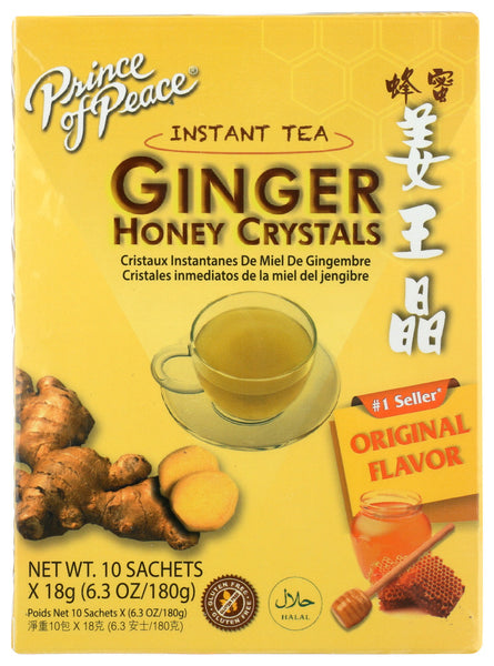 Prince Of Peace Instant Ginger Honey Crystals (1x10 Bag)