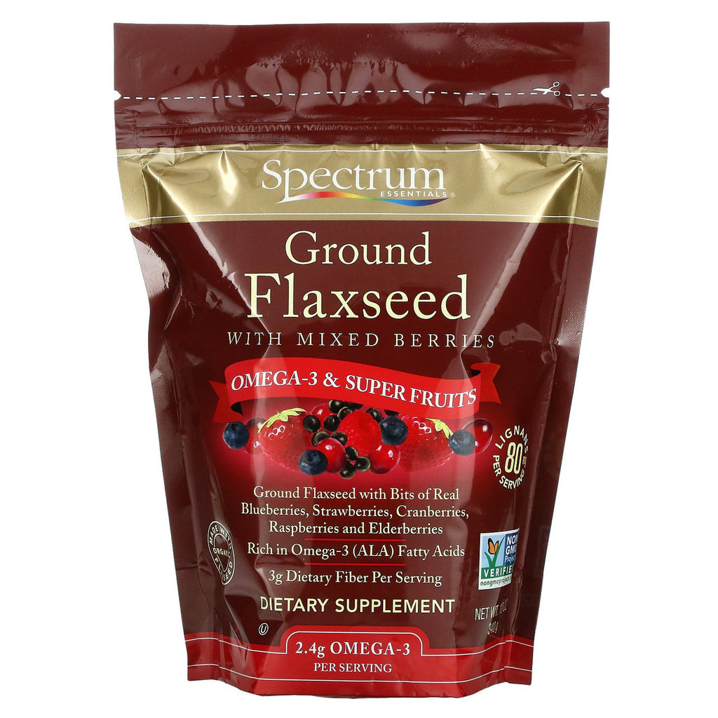 Spectrum Essentials Ground Flax With Berries (1x12 Oz)