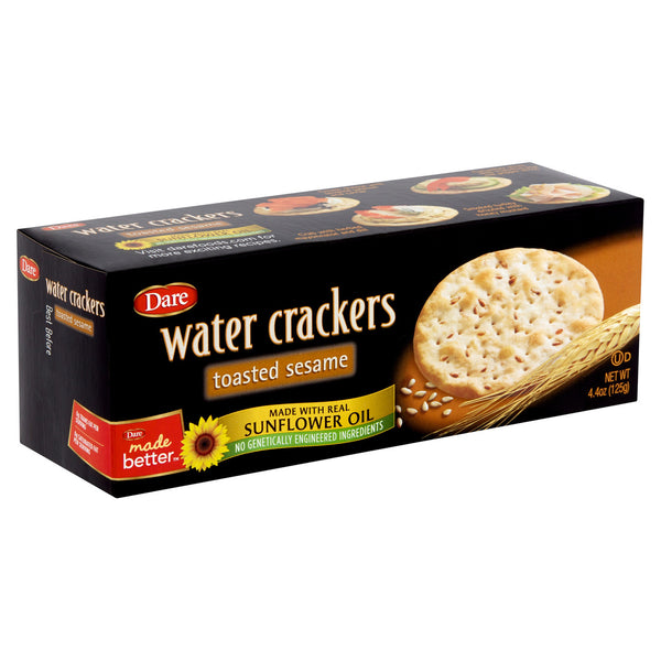 Dare Water Crackers, Toasted Sesame (12x4.4Oz)