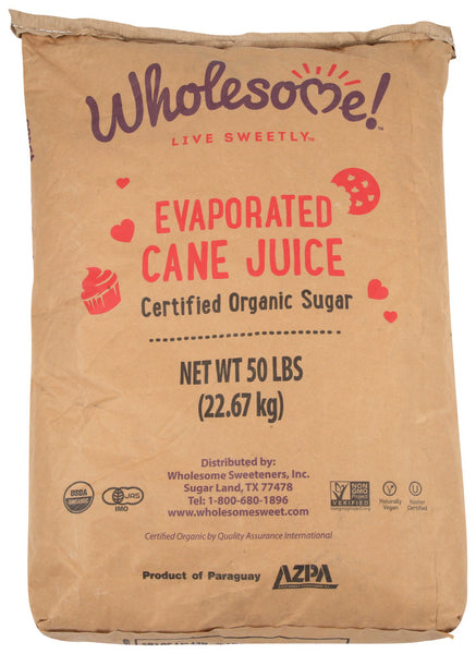 Wholesome Sweeteners Evaporated Cane Sugar Juice (1x50lb)