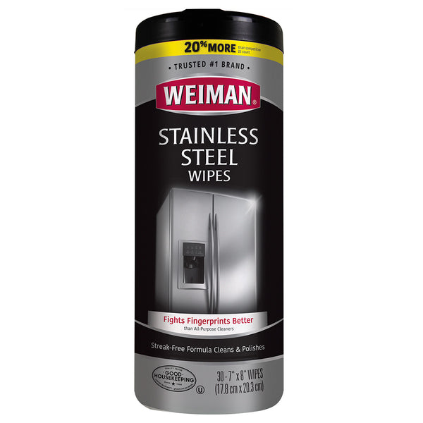 Weiman Stnls Steel Wipes (4x30 CT)