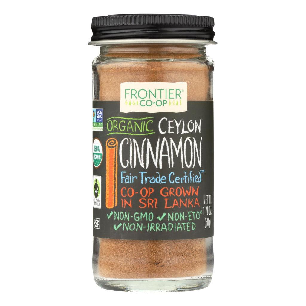 Frontier Herb Cinnamon - Organic - Fair Trade Certified - Ground - Ceylon - 1.76 Oz