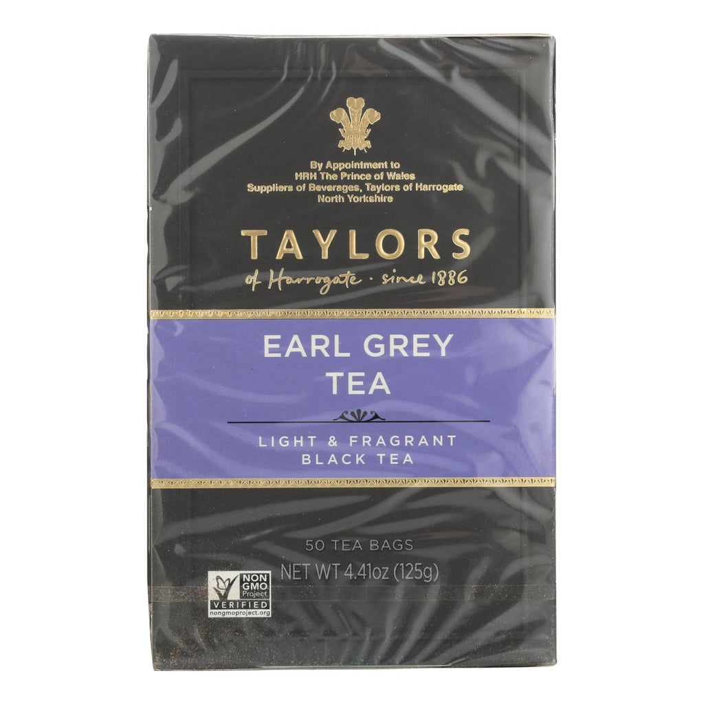 Taylors Of Harrogate Earl Grey Tea Bags  - Case Of 6 - 50 Bag