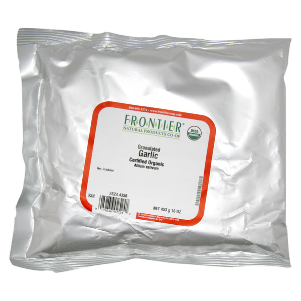 Frontier Herb Garlic Organic Granules - Single Bulk Item - 1lb