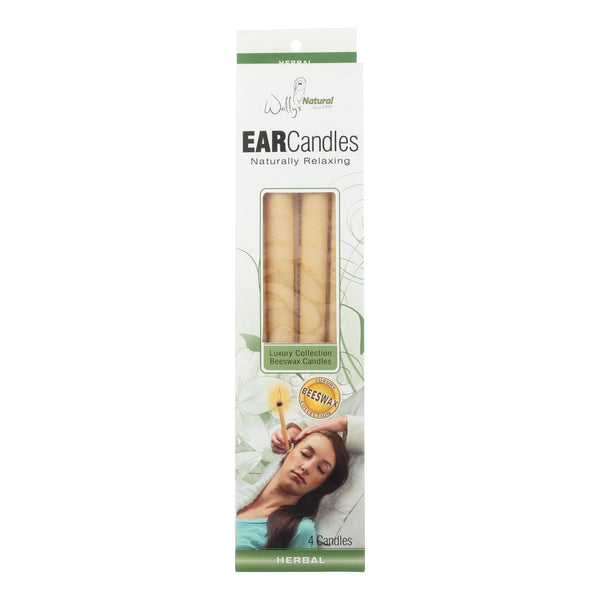 Wally's Ear Candles Herbal Beeswax - 4 Candles