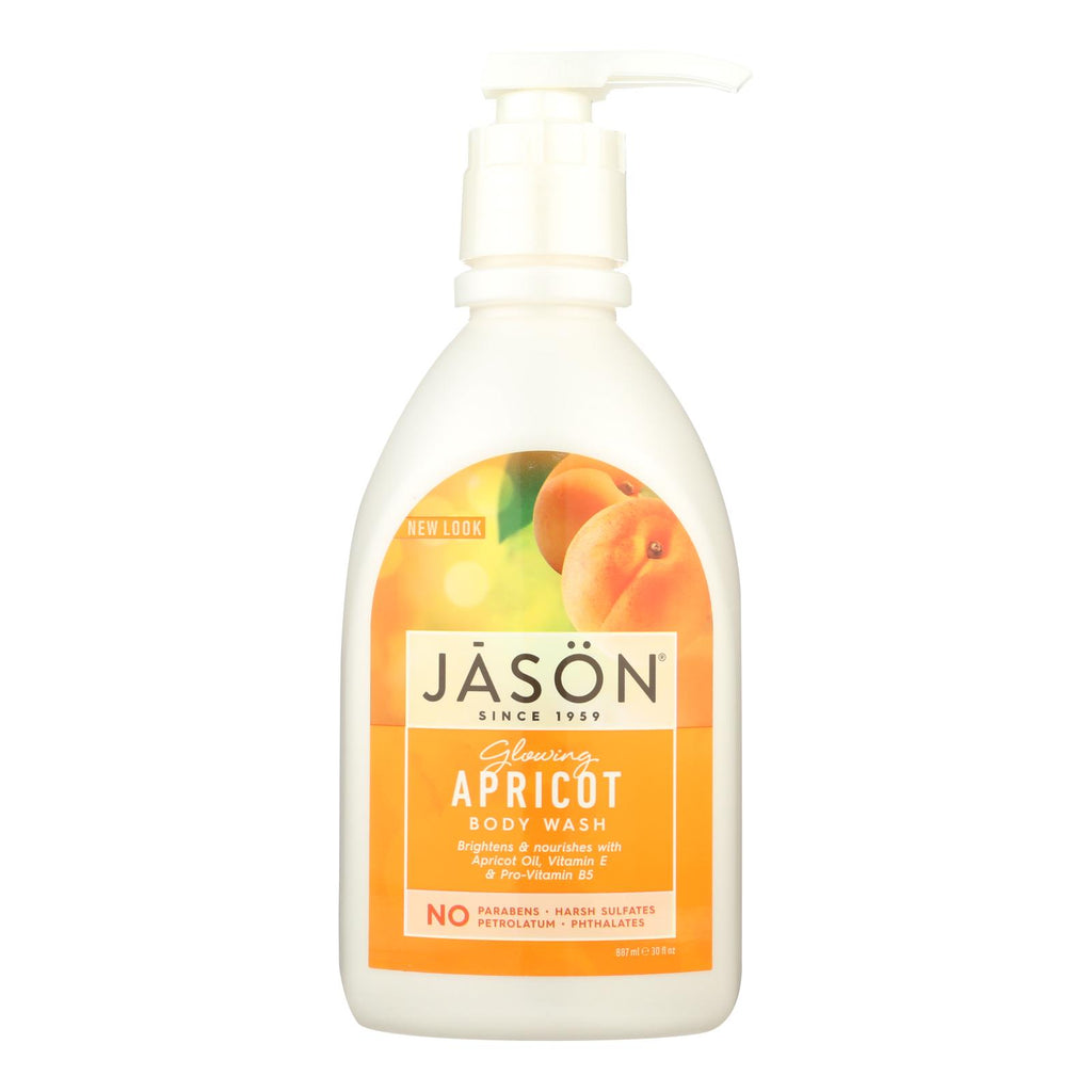 Jason Satin Shower Body Wash Apricot - 30 Fl Oz