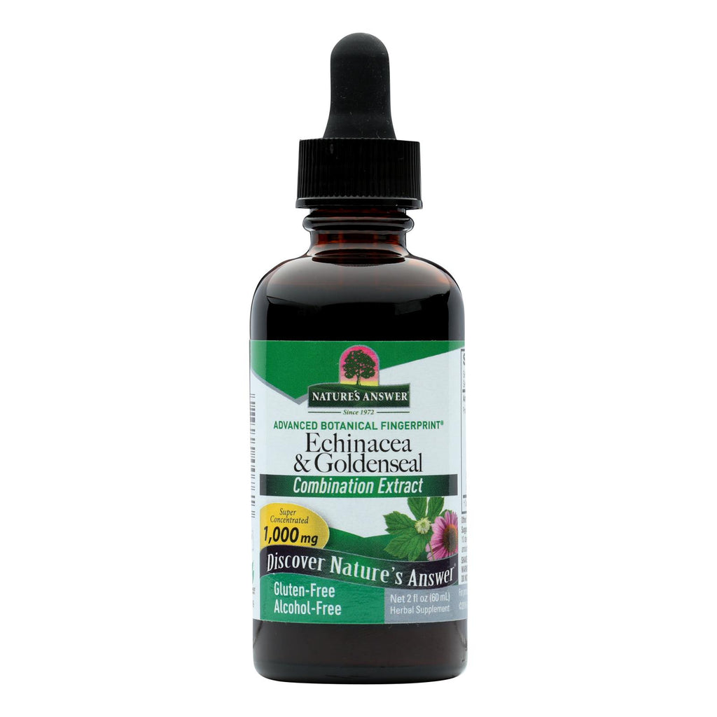 Nature's Answer - Echinacea And Goldenseal Alcohol Free - 2 Fl Oz