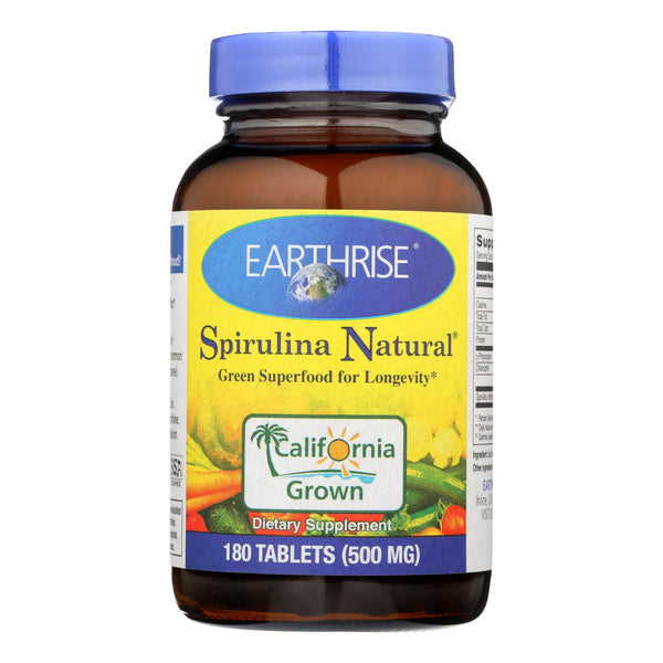 Earthrise Spirulina Natural - 500 Mg - 180 Tablets