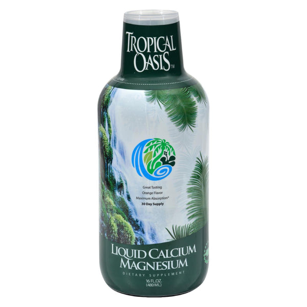 Tropical Oasis Liquid Calcium And Magnesium Orange - 16 Fl Oz