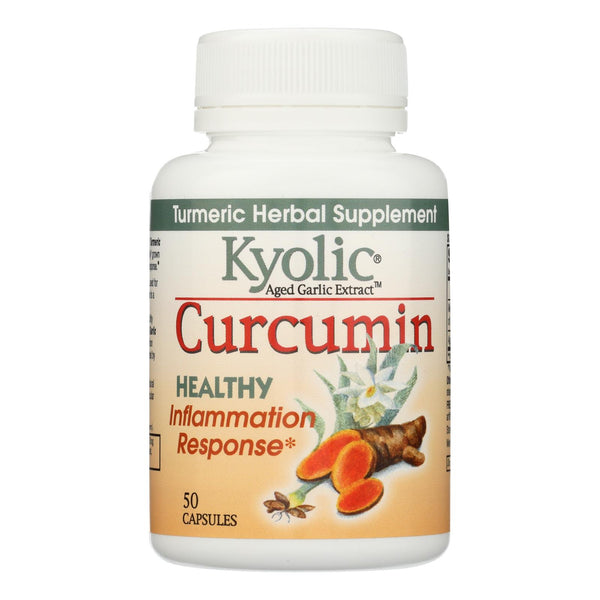Kyolic - Aged Garlic Extract Curcumin Healthy Inflammation Response - 50 Capsules