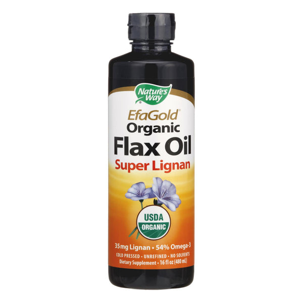 Nature's Way - Efagold Flax Oil Super Lignan - 16 Fl Oz