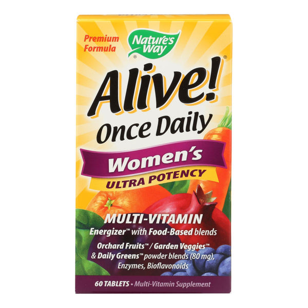 Nature's Way - Alive! Once Daily Women's Multi-vitamin - Ultra Potency - 60 Tablets