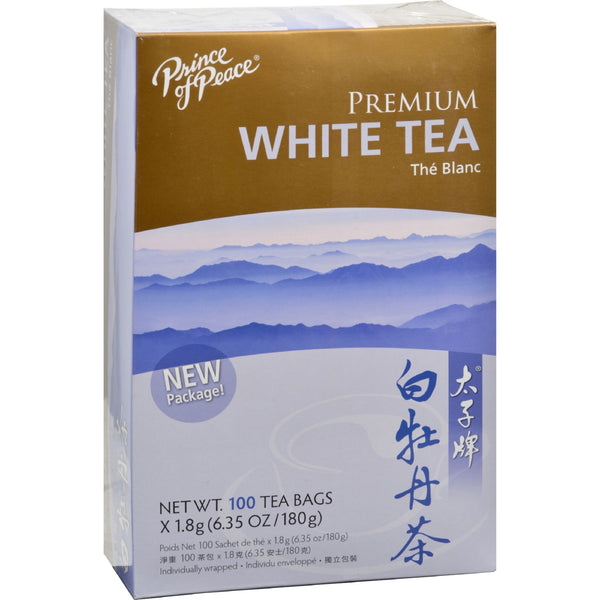Prince Of Peace Natural Premium Peony White Tea - 100 Tea Bags