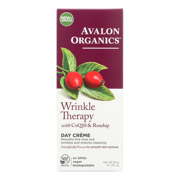 Avalon Organics Coq10 Repair Wrinkle Defense Creme Spf 15 - 1.75 Oz