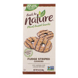 Back To Nature Cookies - Fudge Striped Shortbread - 8.5 Oz - Case Of 6