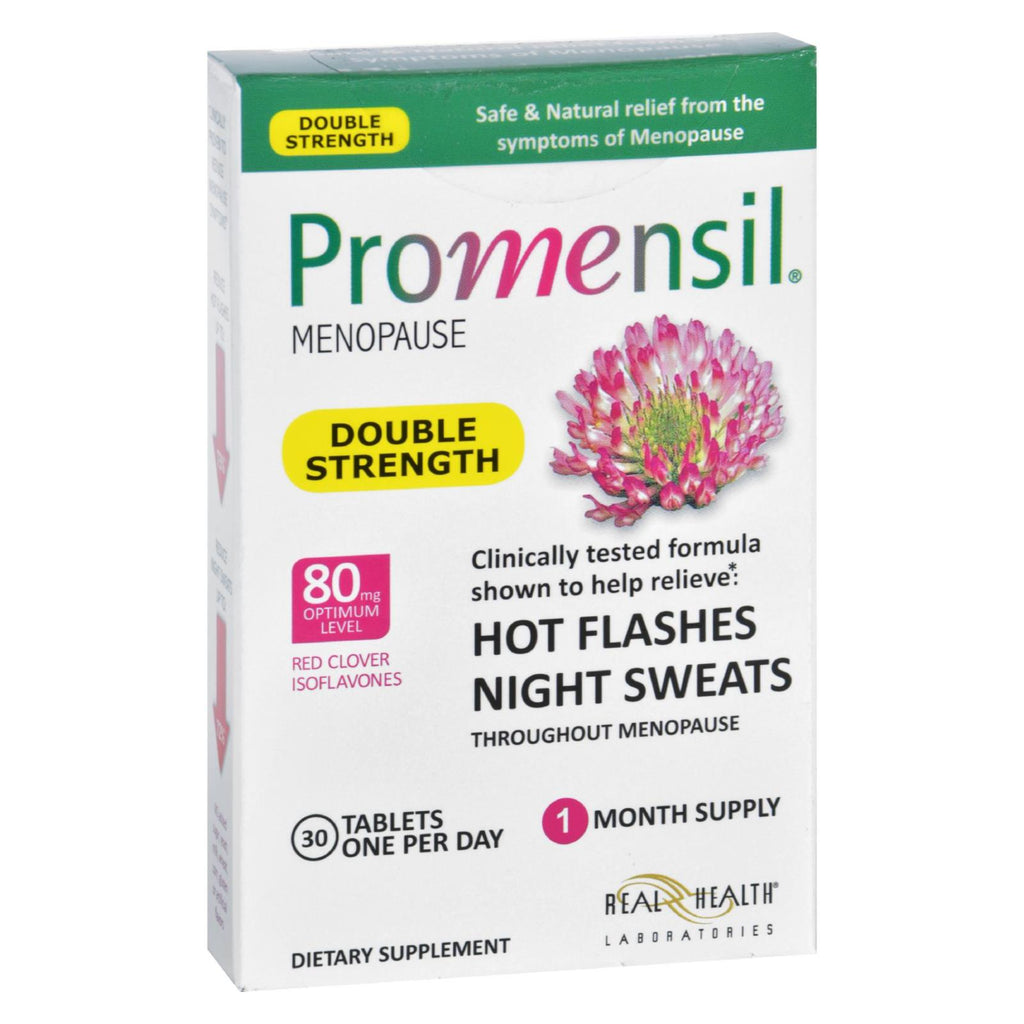 Promensil Menopause - Double Strength - Relief Hot Flashes Night Sweats - 30 Tablets