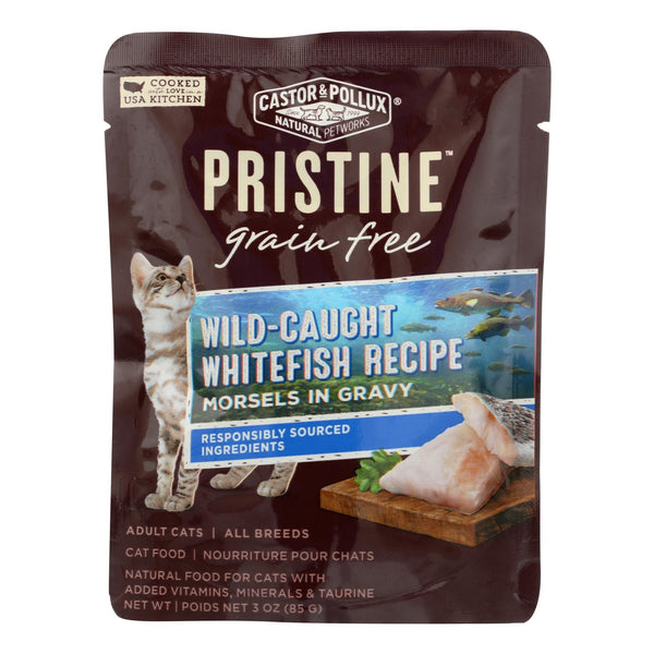 Castor And Pollux Cat - Wild Whitefish Morsel - Grain Free - Case Of 24 - 3 Oz